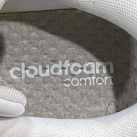 adidas White Blue Cloudfoam Advantage Clean Shoes Size 7 1/2 Men's - Picture 10 of 10